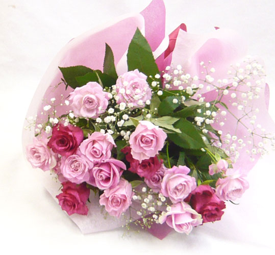 生花 ご両親贈呈花束 Pb22 ピンクバラとかすみ草のブーケ 贈呈花 受付装花 ウエディングブーケセレクトショップウエディングブーケ 贈呈花